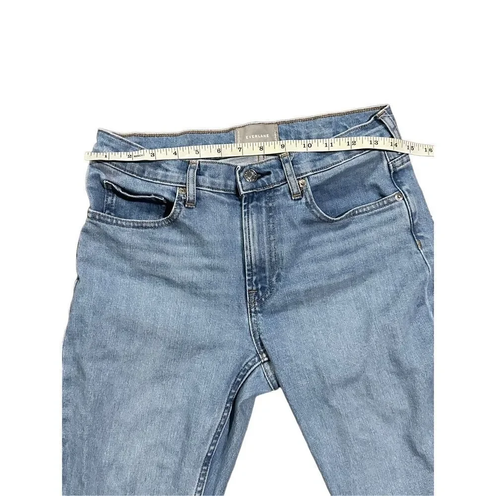 Everlane Womens light wash straight leg jeans sz 27 regular mid rise‎